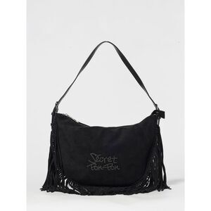 Secret Pon-Pon Shoulder Bag Woman Black